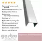 Preview: U-Profil aus Alu RAL9016 1,5 mm